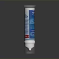 Clear Plant Care Solution Bottle With Blue Red Label And Red Cap Design