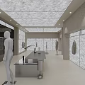 Modern Clothing Store Interior Design With Mannequin Display And Minimalist Tables