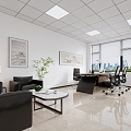 Modern Office Manager's Office 3d model