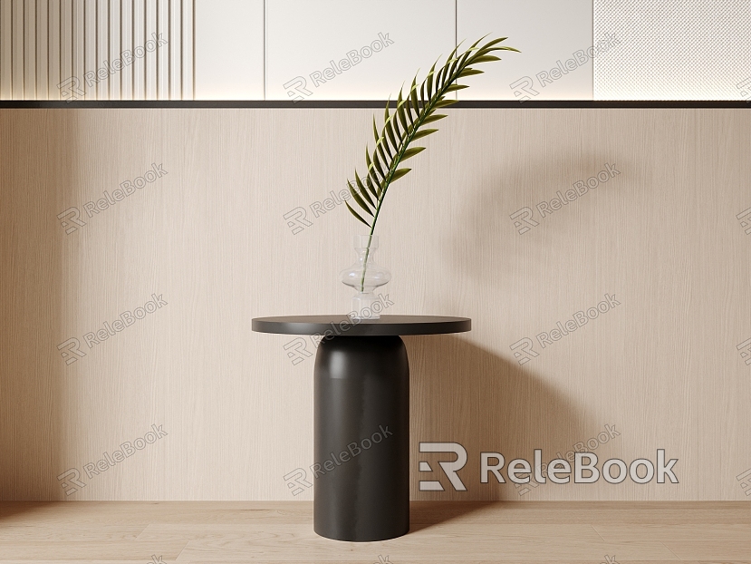 Modern Side Plant Ornaments Bedside Side model