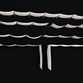 Curtain Modern Curtain Slow Ceiling Yoga Room Ceiling Tea Room Ceiling Draping Fabric Slow Ceiling Draping Yarn 3d model