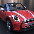 Mini sports car Mini Car Convertible 3d model