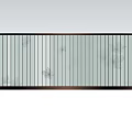 Modern Feature Wall Design With Vertical Slats Glass Panels And Marble Accents