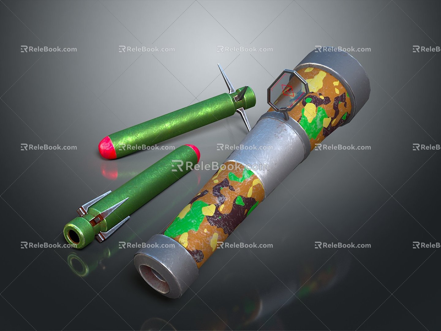 Bazooka Bazooka Rocket Rocket Launcher RPG 3d model