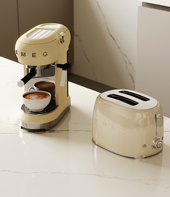 Bread machine Coffee machine 3d model