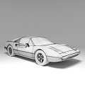 ferrari 308 Ferrari Classic Car 3d model