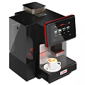 Delonghi Coffee Machine With Digital Touch Screen Display Brewing Fresh Coffee As Modern Kitchen Appliance