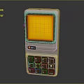 Vintage Bell Mobile Phone With Yellow Screen Gray Body And Brown Keypad