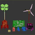 Industrial Equipment Including Portable Lighting Tower Wind Turbine Generators And Small Tools