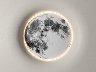 Moon lamp wall lamp wall decoration moon lamp 3d model