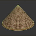 Hat Hat Hat Sunshade Hat Straw Hat Wear Supplies 3d model