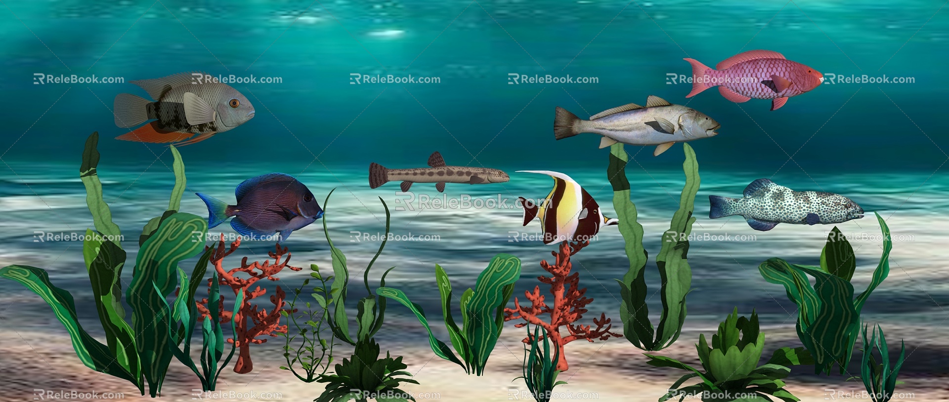 Submarine Series Deep Sea Fish Submarine Fish Fish Tropical Fish 3d model