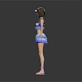 Different Styles Women's Bikini Tops With Shorts Skirts Caps And Shoes