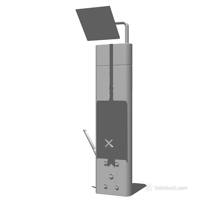 Modern Shower System With Fixed Rainfall Head And Handheld Sprayer Attachment 3d model 