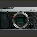 Vintage X E1 Electronic Camera With Black Silver Body Leather Grip And Green Screen