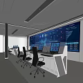 Control Room Command Room 3d model