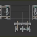 Electrical Equipment Structure With Metal Frames Orange Components And Green Parts
