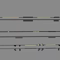 Various Styles of Downlights and Spotlights with Black Gold Elements Arranged in Rows