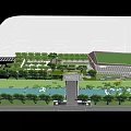 Garden Landscape Design With Stone Pathway Lush Trees And Greenery In Open Area