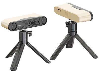 Smart Machine Scanning Devices With Tripod Stands For Dual Portable Use 3d model