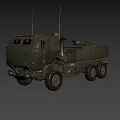 Military Green Functional Vehicle With Six Wheel Armored Design And Top Antennas