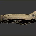 Ancient Floral Pattern Clay Clothing Accessory With Intricate Design Details
