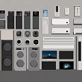 Modern Home Appliances Collection With Washing Machines Refrigerators TVs And Air Conditioners