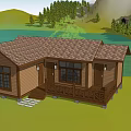 Rustic Stilted Vacation Home Featuring Brown Roof Windows and Balcony in Green Setting