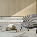 Modern Living Room Interior With Wooden Wall Curved Sofa And Hanging Chandelier