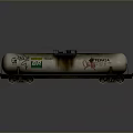 White Functional Tanker Vehicle With Ladder Wheels And Logos For Liquid Transport