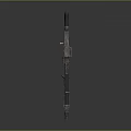 Tactical Sniper Rifle With Metallic Barrel Detailed Stock And Heavy Duty Structure Design