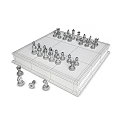 Wooden Chessboard with Black and White Chess Pieces for Classic Strategy Board Game Entertainment