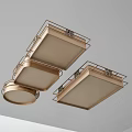 Modern Ceiling Lights With Metal Frames And Warm Illumination For Interiors 3d model