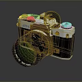 DSLR Camera Card Machine Digital Camera Digital Camera Photographic Equipment 3d model