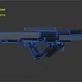 Futuristic Tactical Weapon With Rail System Ergonomic Grip And Sleek Finish