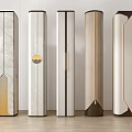 Modern Decorative Columns With Various Designs And Marble Metal Finishes For Interior Decoration