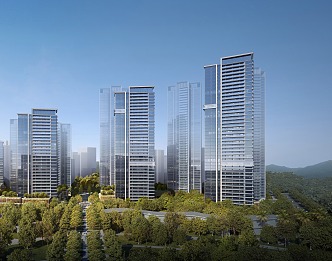 Modern Residential District Dongguan Residential 3d model