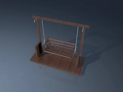Modern Wooden Swing Door Design With Classic Style And Durable Material 3d model