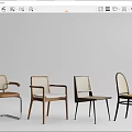 Different Styles Modern Dining Chairs Featuring Wooden Metal Frames And Woven Back Designs
