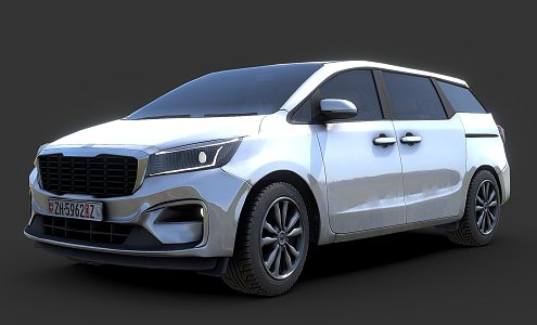 Modern Minivan 3d model