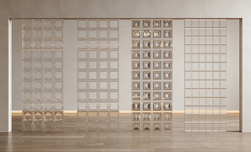 glass brick partition glass brick partition wall glass brick hollow glass brick glass partition 3d model