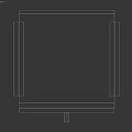 Modern Wooden Nightstand With Wood Grain Design Single Drawer And Black Handle