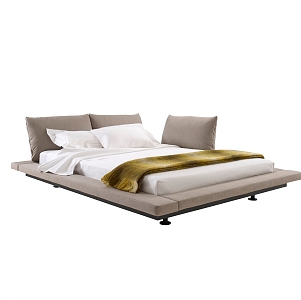 Double bed 3d model