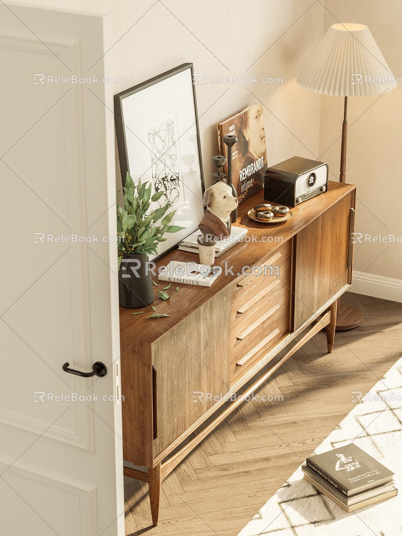 Modern Light Luxury Decorative Cabinet Simple Decorative Cabinet Combination model