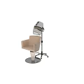 Beige Modern Massage Chair With Comfortable Leather Seat And Ergonomic Massage Functions