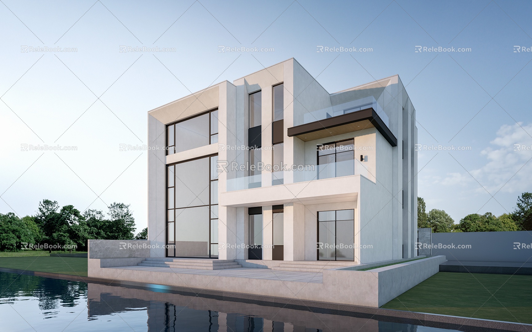 Modern Single-Family Villa Country House Homestay Villa Country Villa 3d model