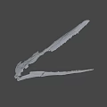 Elongated Skeletal Bones With Cracked Texture And Irregular Edges