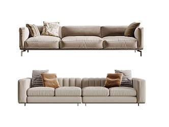 Modern Combination Sofa 3d model