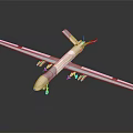 Military Surveillance Drone With Long Wingspan And Multiple Payload Mounts For Aerial Reconnaissance Missions
