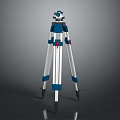 Professional Commercial Surveying Instrument With Sturdy Blue And White Tripod For Precision Measurement
